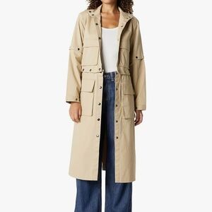 Amazon The Drop Women's Tan Convertible Trench Utility Coat by Takkunda Large